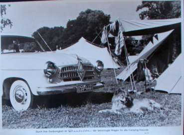 Borgward Isabella at Camping 1956 Factoryphoto (10378)